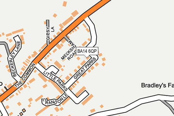 BA14 6QP map - OS OpenMap – Local (Ordnance Survey)