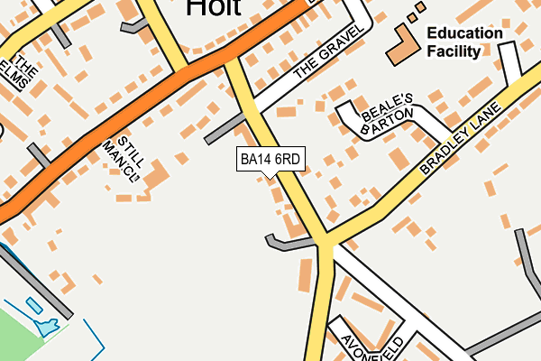 BA14 6RD map - OS OpenMap – Local (Ordnance Survey)