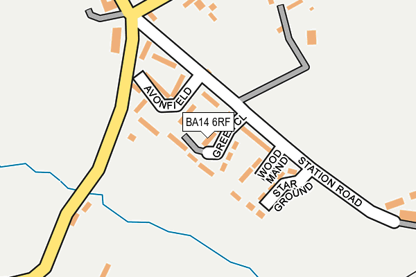 BA14 6RF map - OS OpenMap – Local (Ordnance Survey)