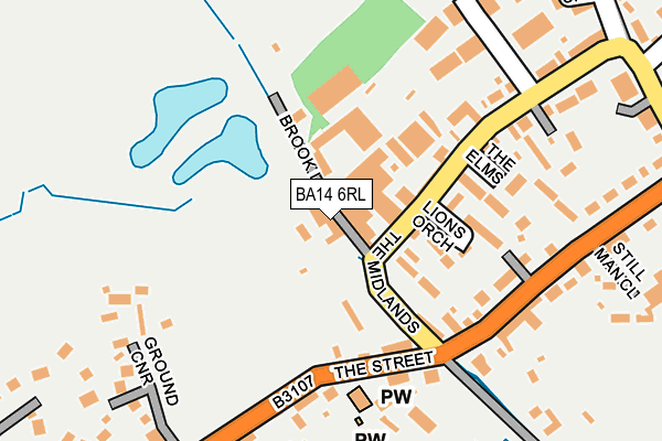 BA14 6RL map - OS OpenMap – Local (Ordnance Survey)