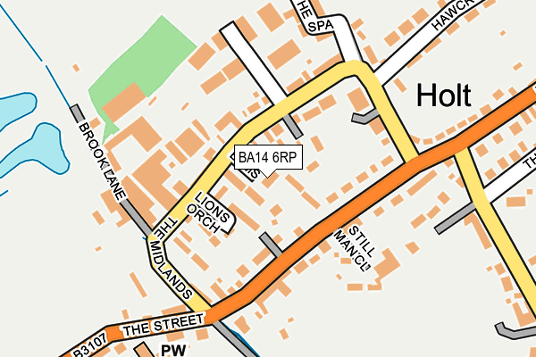 BA14 6RP map - OS OpenMap – Local (Ordnance Survey)