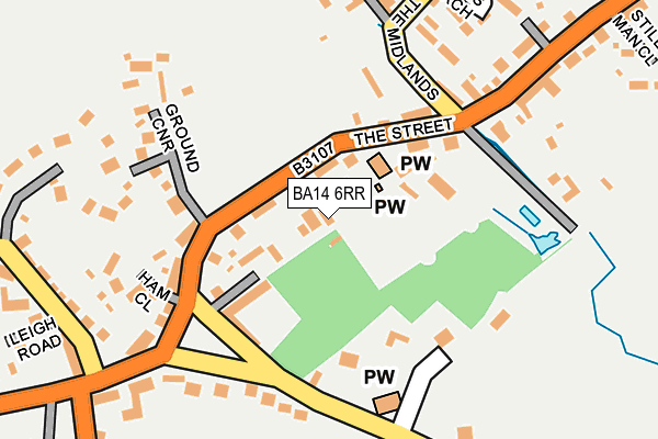BA14 6RR map - OS OpenMap – Local (Ordnance Survey)