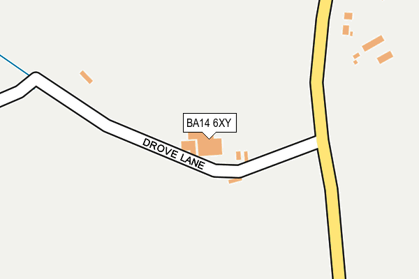 BA14 6XY map - OS OpenMap – Local (Ordnance Survey)