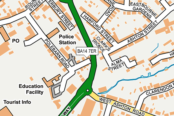 BA14 7ER map - OS OpenMap – Local (Ordnance Survey)