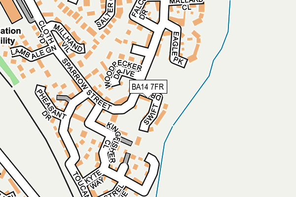 BA14 7FR map - OS OpenMap – Local (Ordnance Survey)