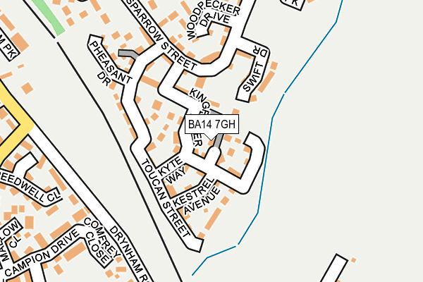 BA14 7GH map - OS OpenMap – Local (Ordnance Survey)