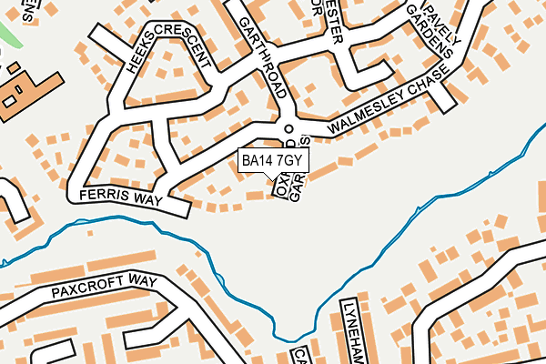 BA14 7GY map - OS OpenMap – Local (Ordnance Survey)