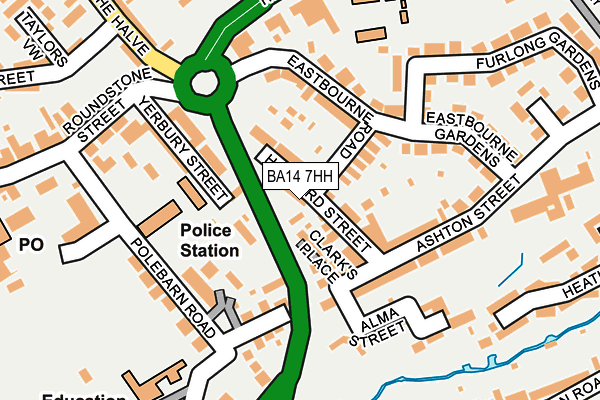 BA14 7HH map - OS OpenMap – Local (Ordnance Survey)