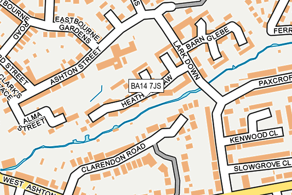 BA14 7JS map - OS OpenMap – Local (Ordnance Survey)