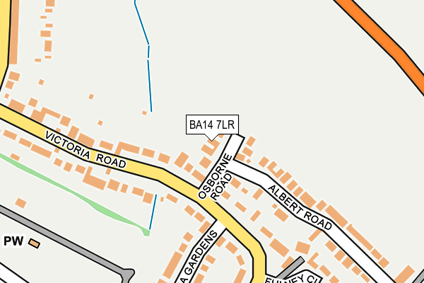 BA14 7LR map - OS OpenMap – Local (Ordnance Survey)