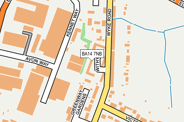 BA14 7NB map - OS OpenMap – Local (Ordnance Survey)