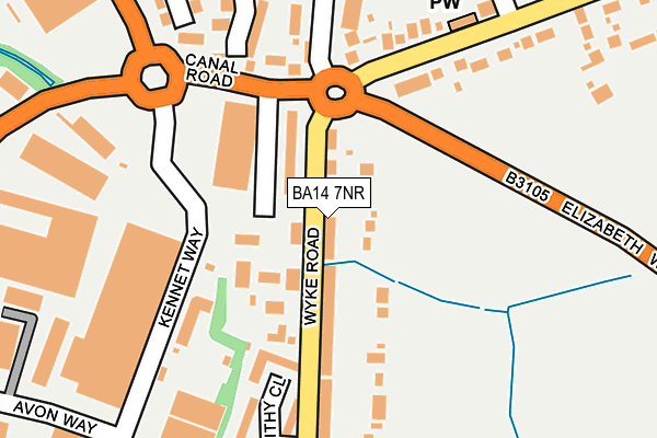 BA14 7NR map - OS OpenMap – Local (Ordnance Survey)