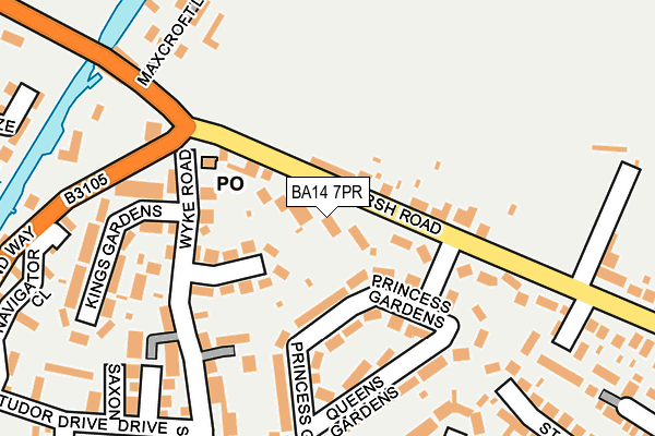 BA14 7PR map - OS OpenMap – Local (Ordnance Survey)