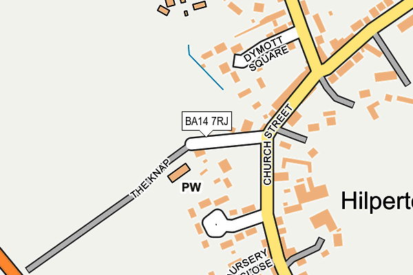 BA14 7RJ map - OS OpenMap – Local (Ordnance Survey)