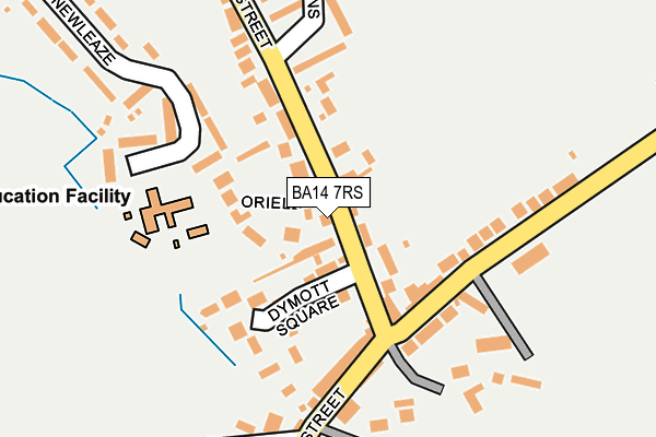 BA14 7RS map - OS OpenMap – Local (Ordnance Survey)