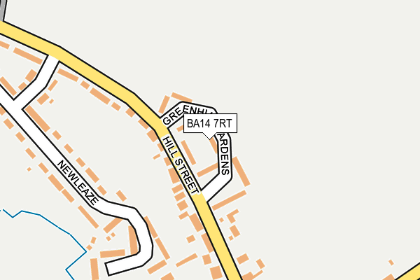 BA14 7RT map - OS OpenMap – Local (Ordnance Survey)
