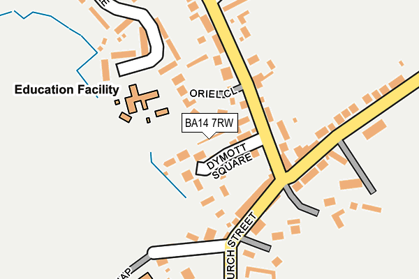 BA14 7RW map - OS OpenMap – Local (Ordnance Survey)