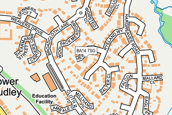 BA14 7SG map - OS OpenMap – Local (Ordnance Survey)