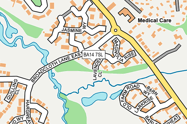 BA14 7SL map - OS OpenMap – Local (Ordnance Survey)