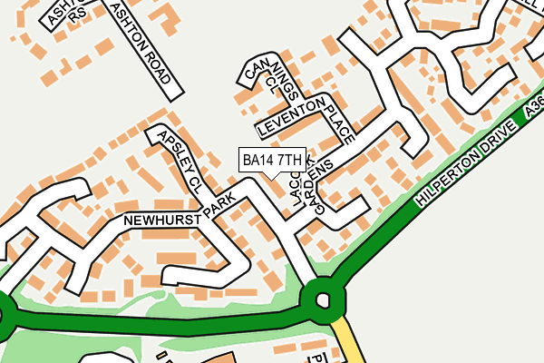 BA14 7TH map - OS OpenMap – Local (Ordnance Survey)