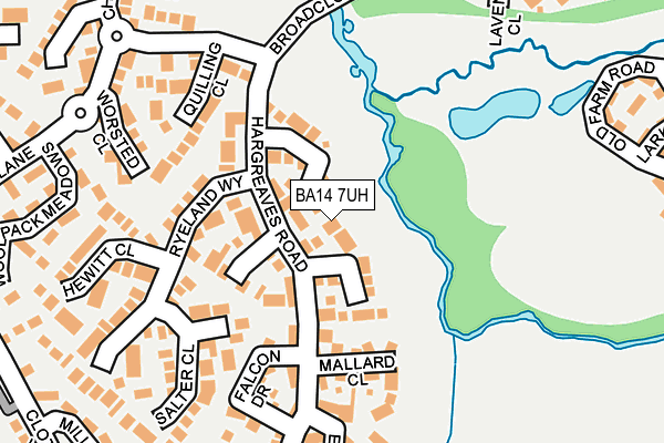 BA14 7UH map - OS OpenMap – Local (Ordnance Survey)