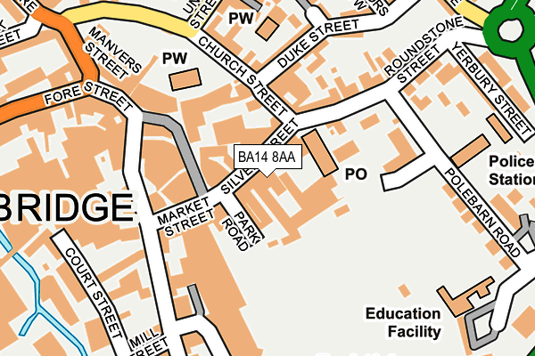 Map of SASS POLE & AERIAL WINCANTON LTD at local scale