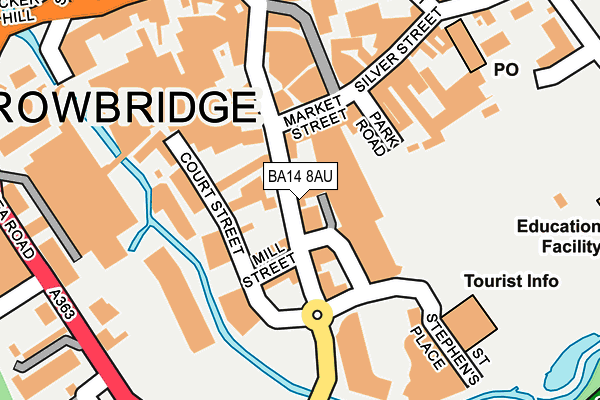 Map of TROWBRIDGE CURRY TAKE AWAY LIMITED at local scale