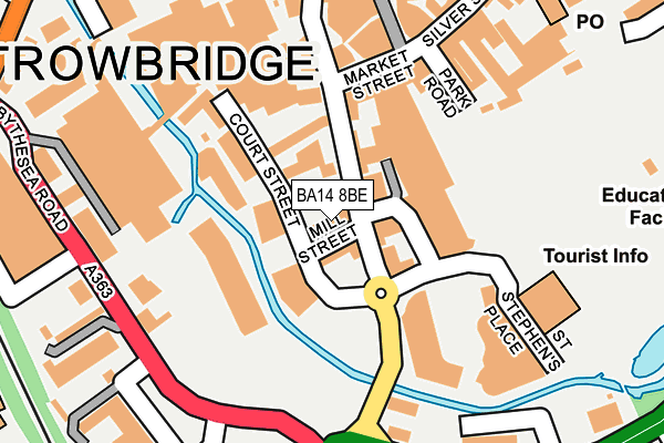 BA14 8BE map - OS OpenMap – Local (Ordnance Survey)