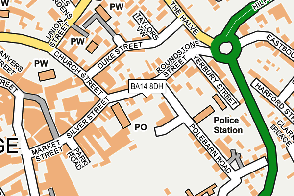 BA14 8DH map - OS OpenMap – Local (Ordnance Survey)