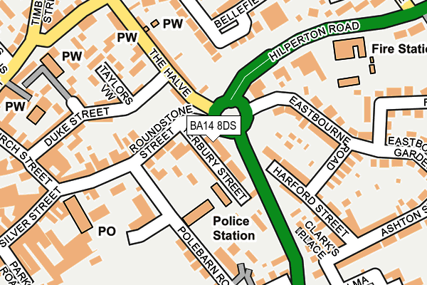 BA14 8DS map - OS OpenMap – Local (Ordnance Survey)