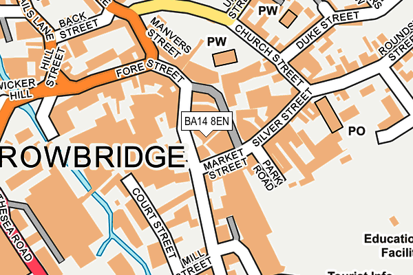 BA14 8EN map - OS OpenMap – Local (Ordnance Survey)