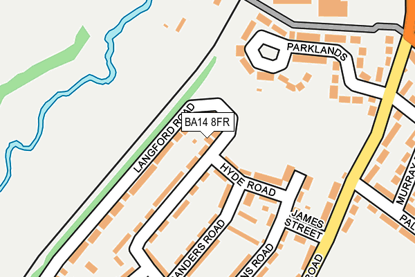 BA14 8FR map - OS OpenMap – Local (Ordnance Survey)