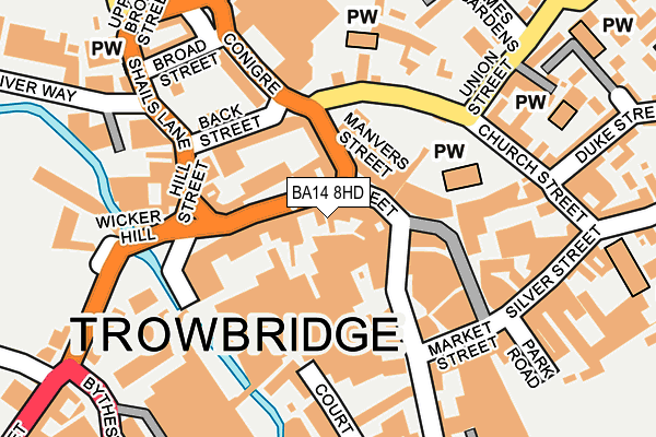 Map of SPORTSBUG TROWBRIDGE LTD at local scale