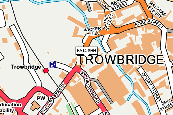 BA14 8HH map - OS OpenMap – Local (Ordnance Survey)