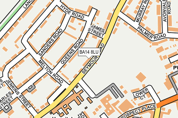 BA14 8LU map - OS OpenMap – Local (Ordnance Survey)