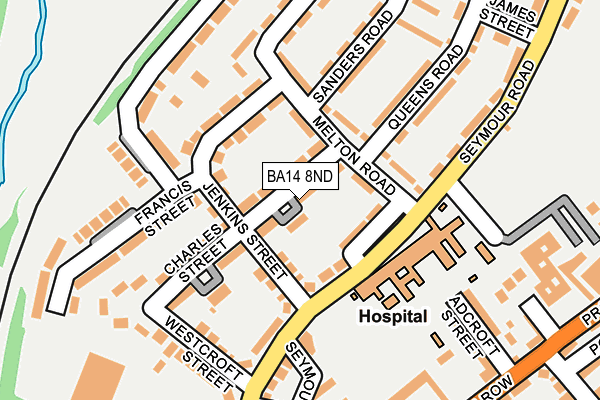 BA14 8ND map - OS OpenMap – Local (Ordnance Survey)