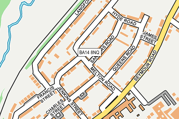 BA14 8NQ map - OS OpenMap – Local (Ordnance Survey)