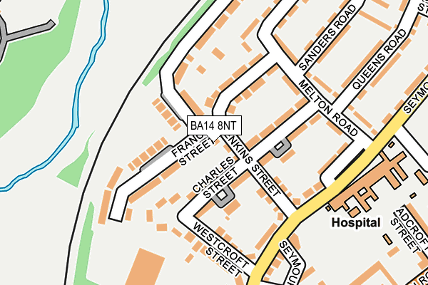 BA14 8NT map - OS OpenMap – Local (Ordnance Survey)