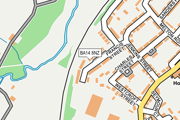 BA14 8NZ map - OS OpenMap – Local (Ordnance Survey)