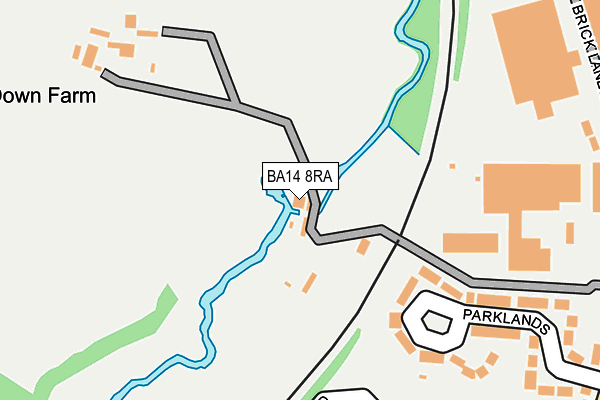 BA14 8RA map - OS OpenMap – Local (Ordnance Survey)