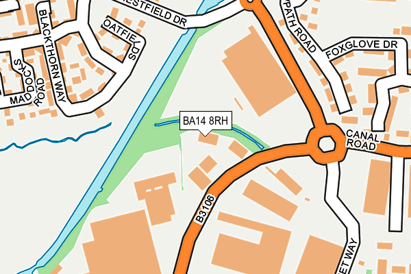 BA14 8RH map - OS OpenMap – Local (Ordnance Survey)