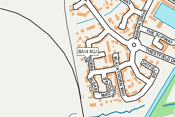 BA14 8UJ map - OS OpenMap – Local (Ordnance Survey)