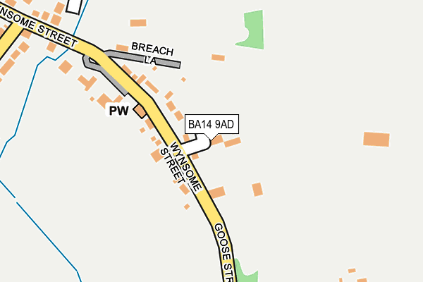 BA14 9AD map - OS OpenMap – Local (Ordnance Survey)