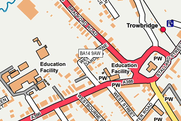 Map of TROWBRIDGE CHAMBER COMMUNITY INTEREST COMPANY at local scale