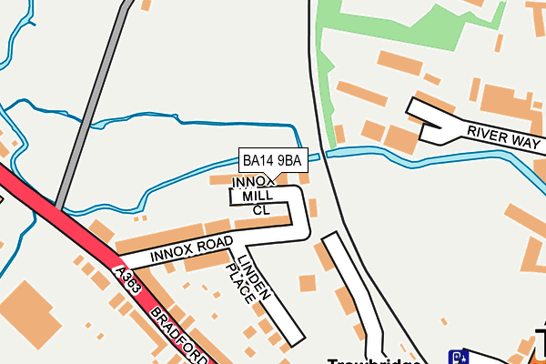 BA14 9BA map - OS OpenMap – Local (Ordnance Survey)