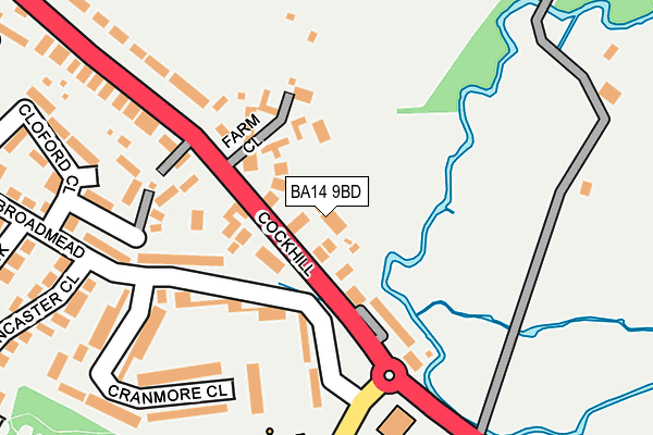 BA14 9BD map - OS OpenMap – Local (Ordnance Survey)