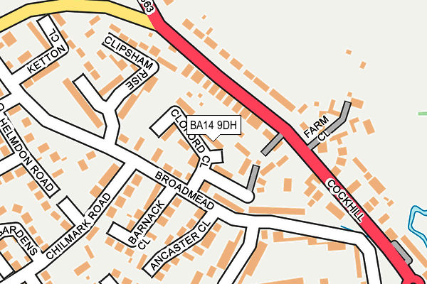 BA14 9DH map - OS OpenMap – Local (Ordnance Survey)
