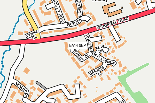 BA14 9EP map - OS OpenMap – Local (Ordnance Survey)