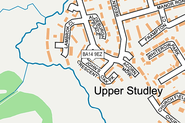 BA14 9EZ map - OS OpenMap – Local (Ordnance Survey)