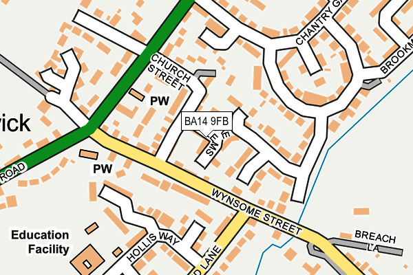 BA14 9FB map - OS OpenMap – Local (Ordnance Survey)